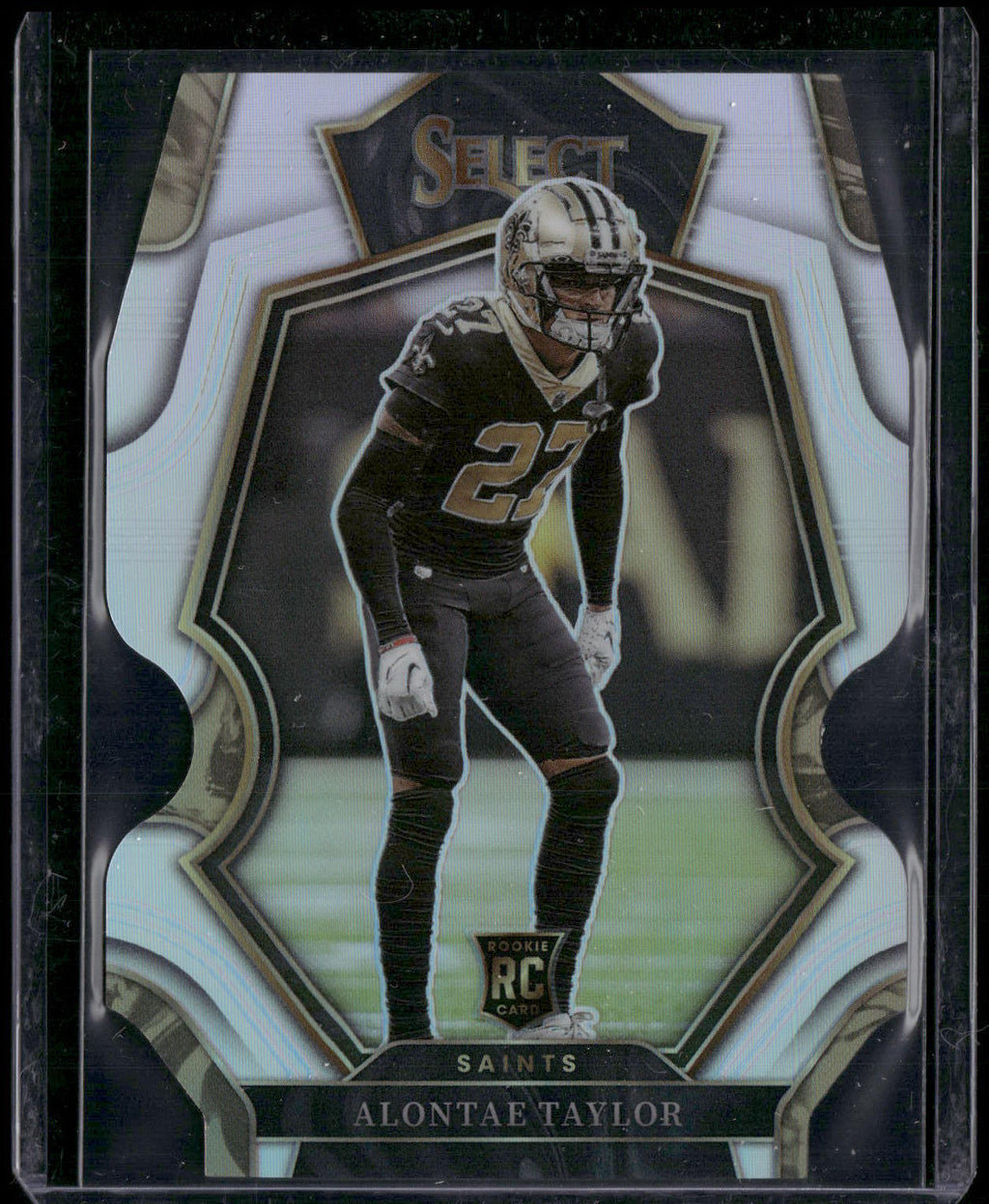 2022 Panini Select #171 Alontae Taylor Silver Prizm Die Cut