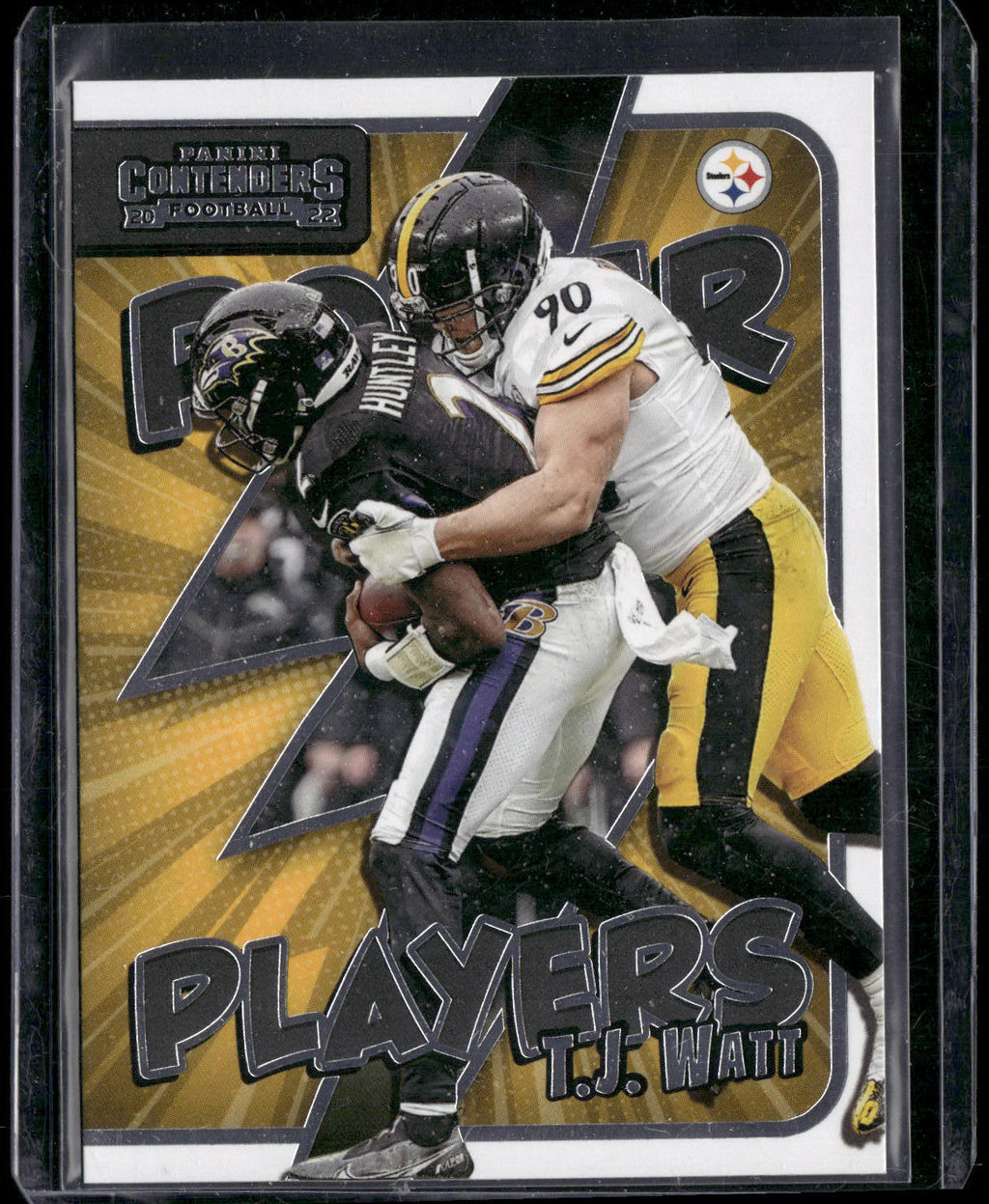 2022 Panini Contenders #PWR-TJW T.J. Watt Power Players Emerald