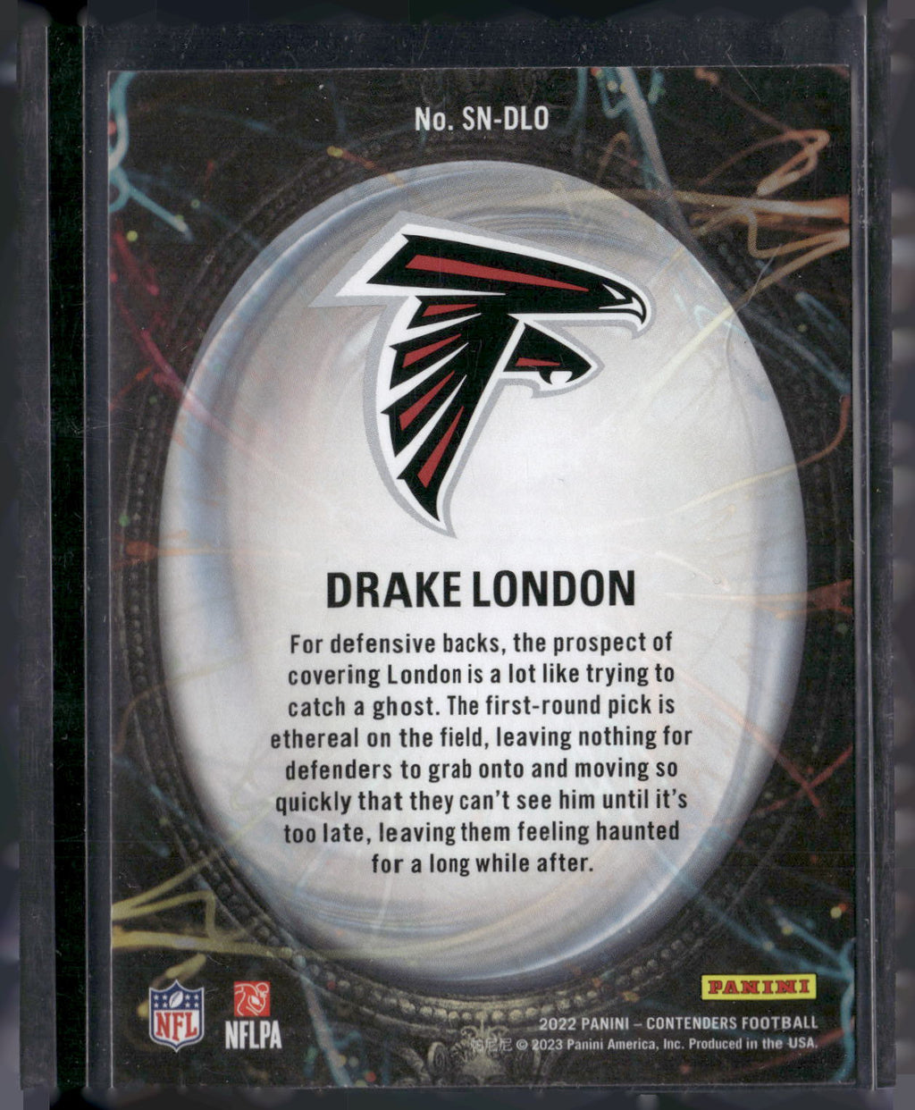 2022 Panini Contenders #SN-DLO Drake London Supernatural