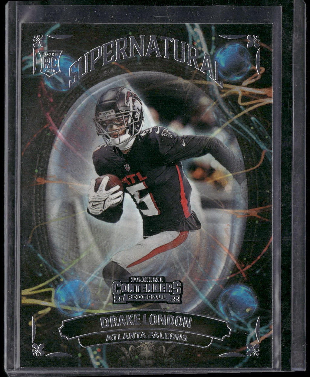2022 Panini Contenders #SN-DLO Drake London Supernatural