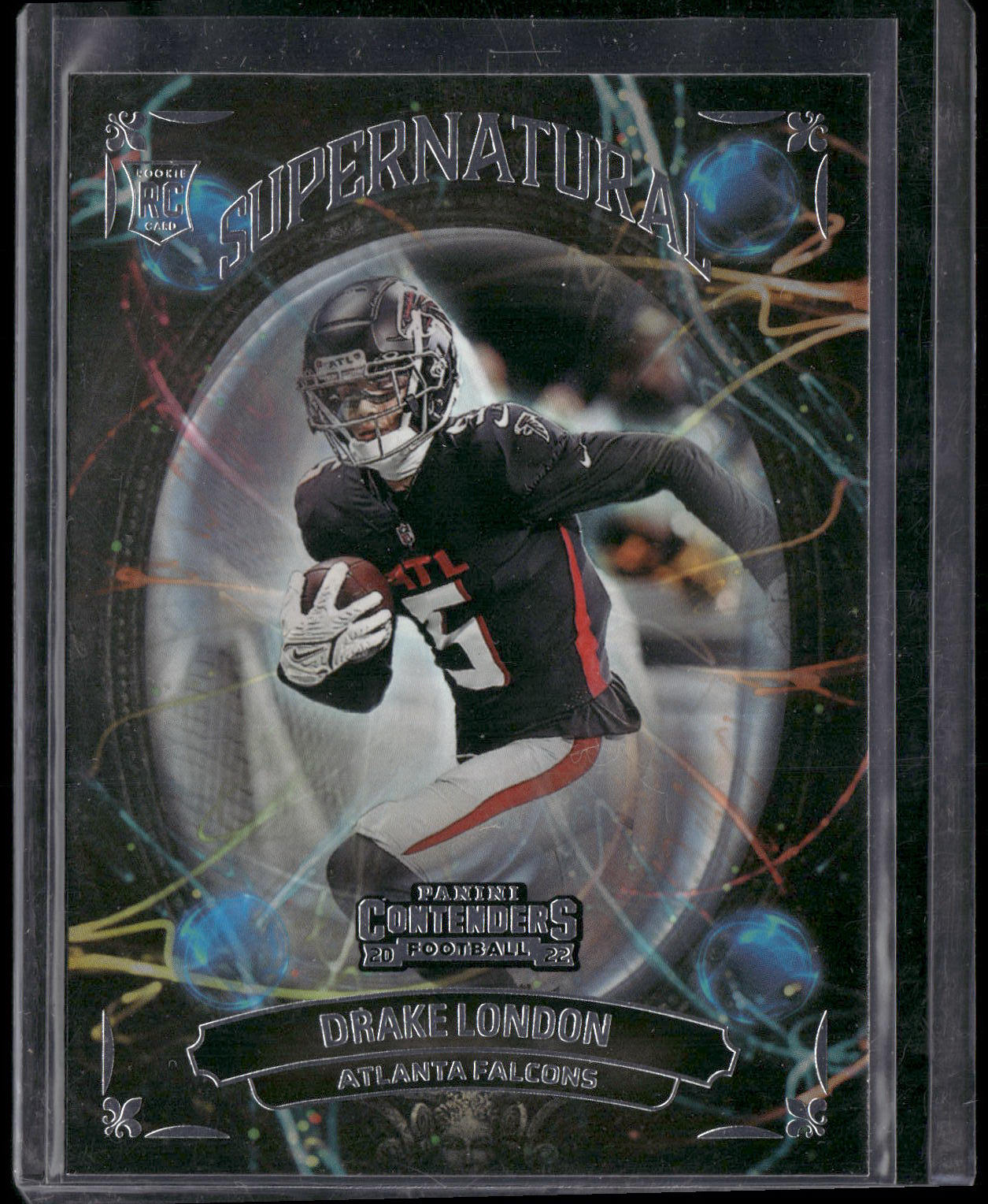 2022 Panini Contenders #SN-DLO Drake London Supernatural