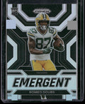2022 Panini Prizm #E-14 Romeo Doubs Emergent Prizm Silver