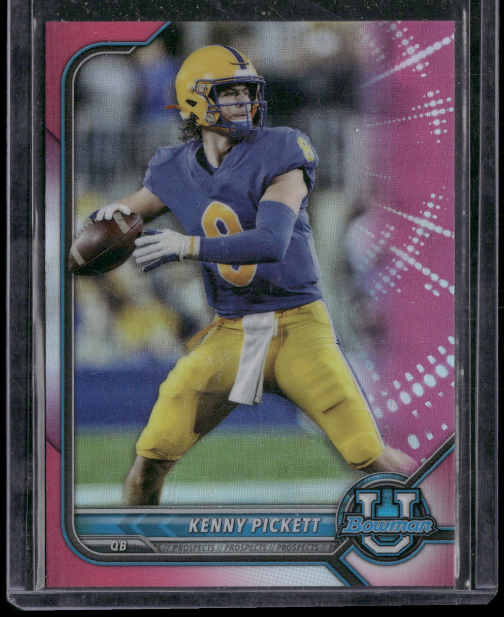 2021-22 Bowman University #91 Kenny Pickett Chrome Pink