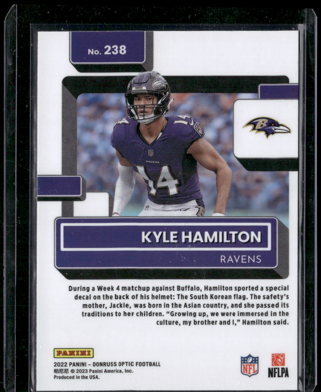 2022 Donruss Optic #238 Kyle Hamilton