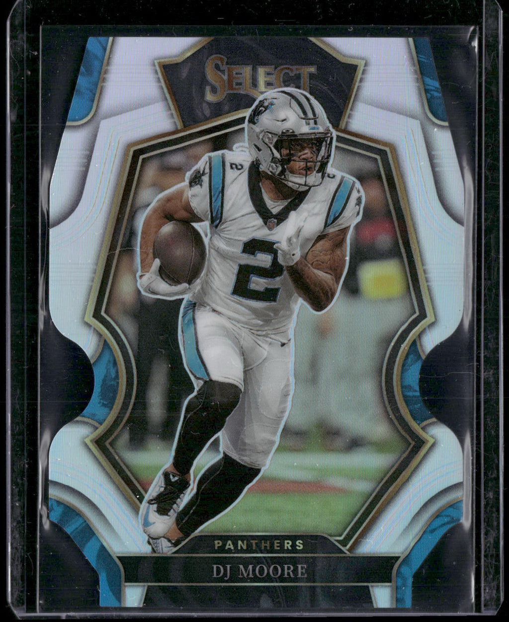 2022 Panini Select #114 DJ Moore Silver Prizm Die Cut