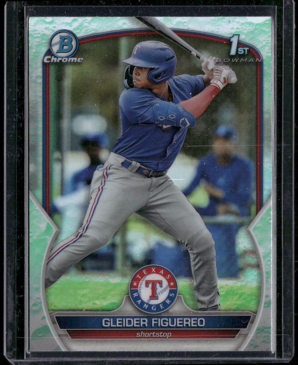 2023 Bowman #BCP-59 Gleider Figuereo Chrome Prospects Lunar Glow Refractors