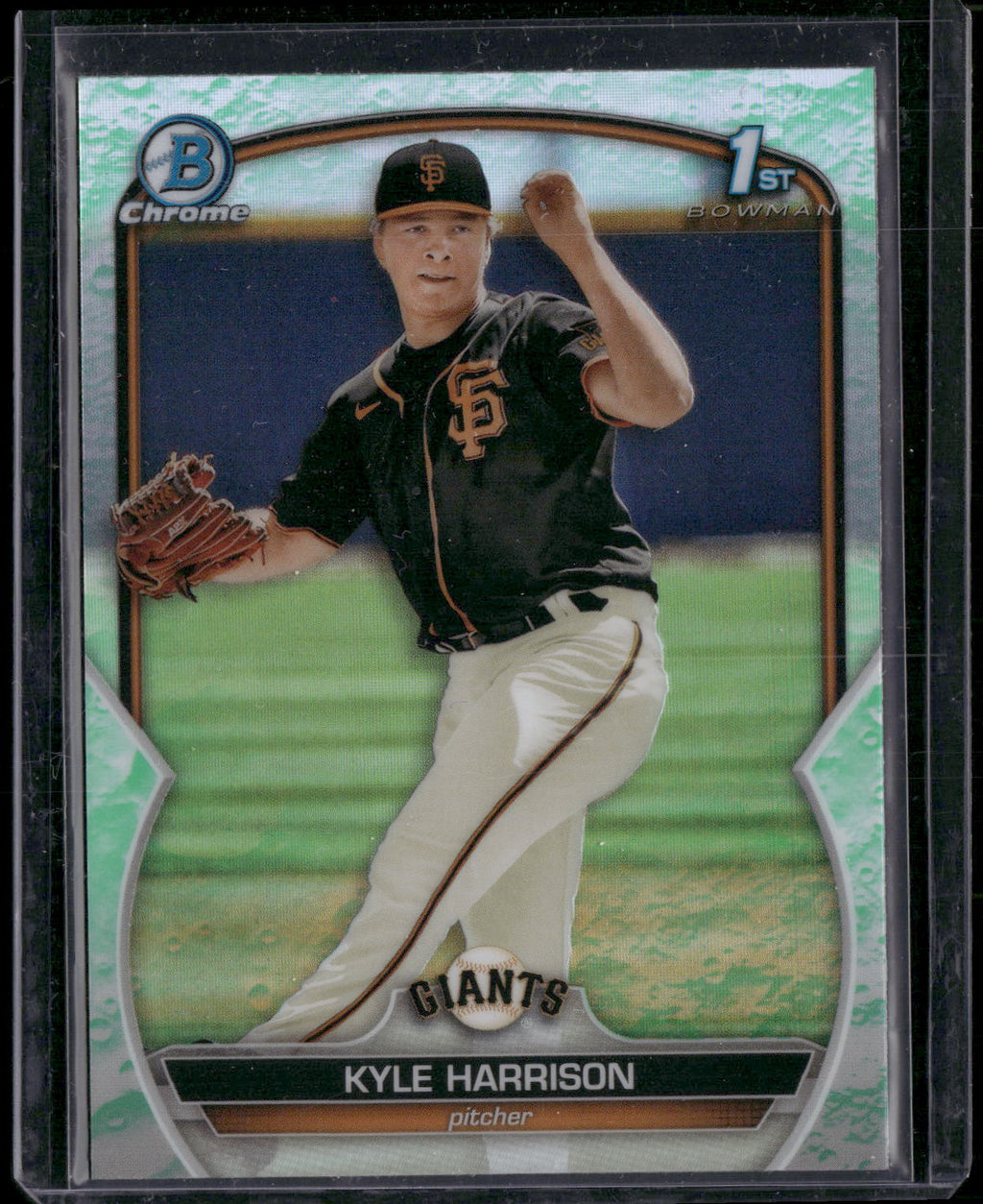 2023 Bowman #BCP-93 Kyle Harrison Chrome Prospects Lunar Glow Refractors