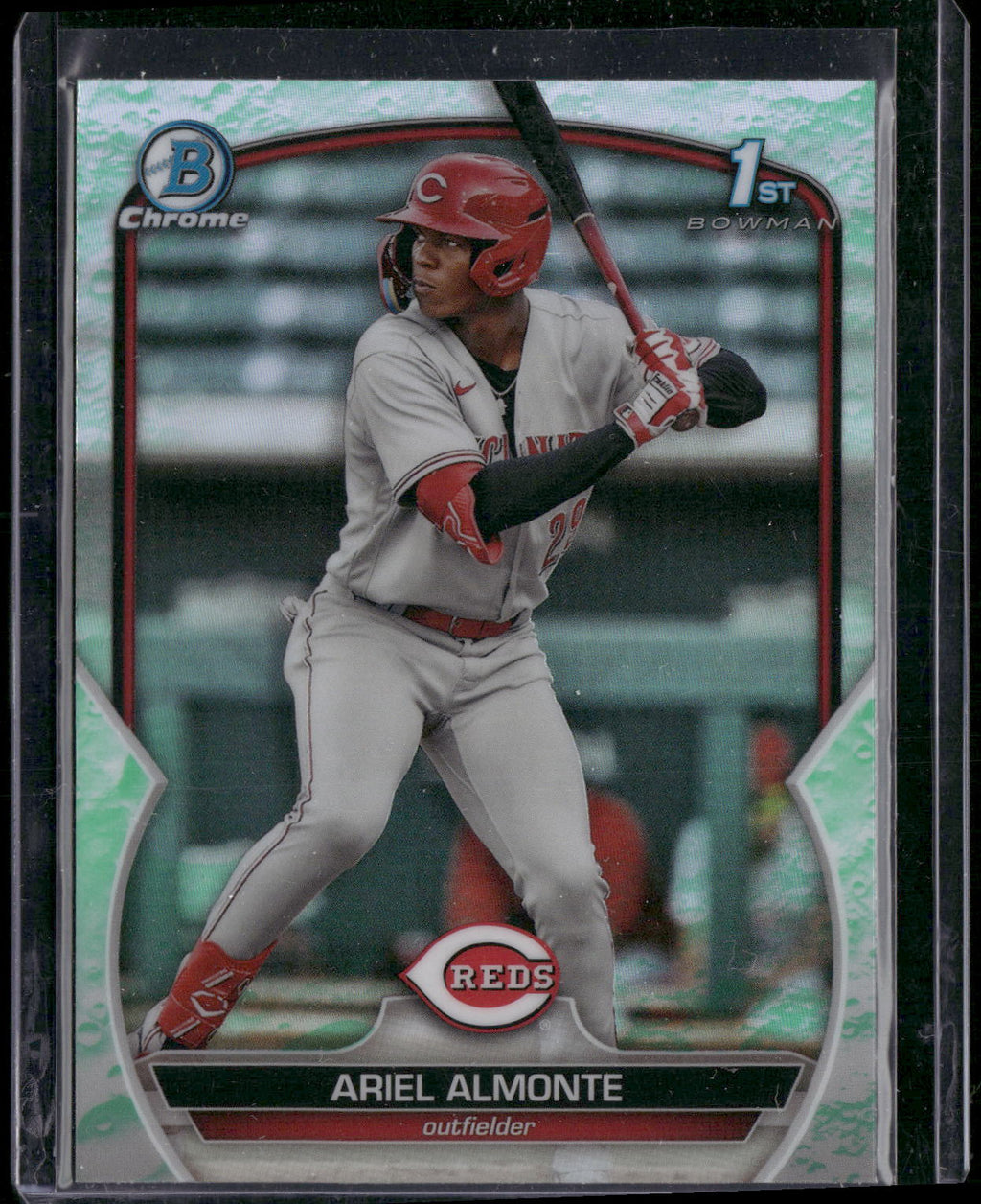 2023 Bowman #BCP-78 Ariel Almonte Chrome Prospects Lunar Glow Refractors