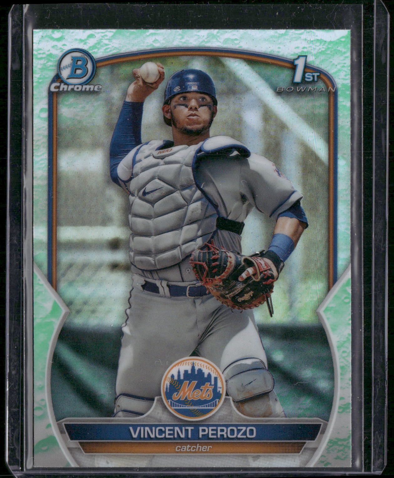 2023 Bowman #BCP-102 Vincent Perozo Chrome Prospects Lunar Glow Refractors
