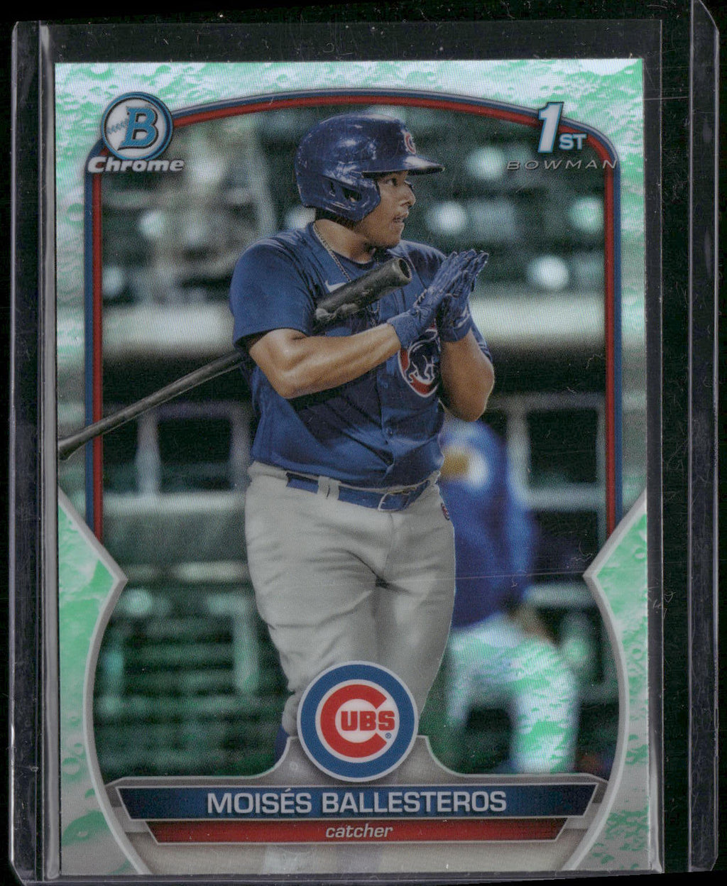 2023 Bowman #BCP-11 Moisés Ballesteros Chrome Prospects Lunar Glow Refractors
