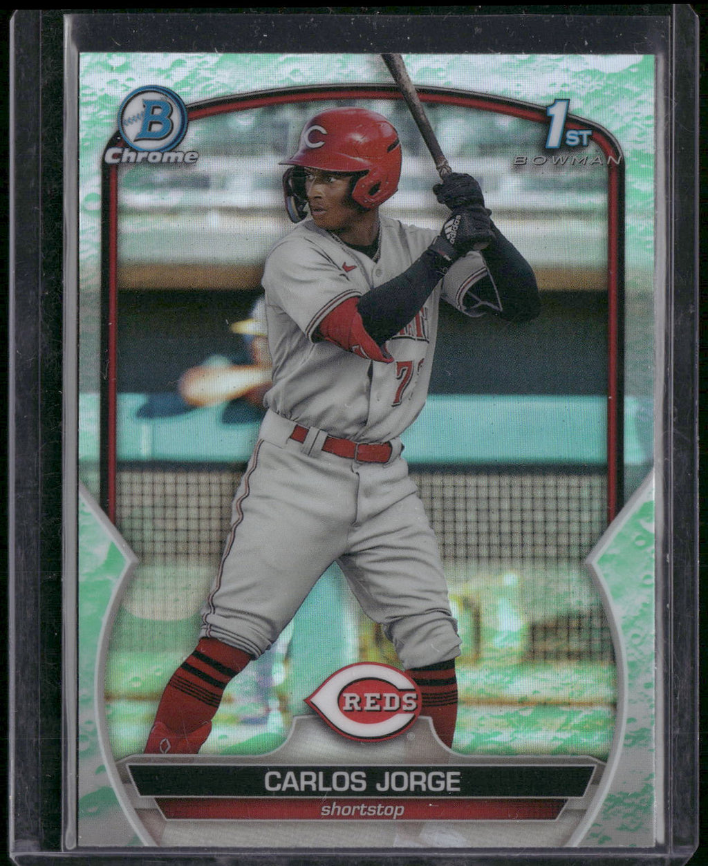 2023 Bowman #BCP-120 Carlos Jorge Chrome Prospects Lunar Glow Refractors