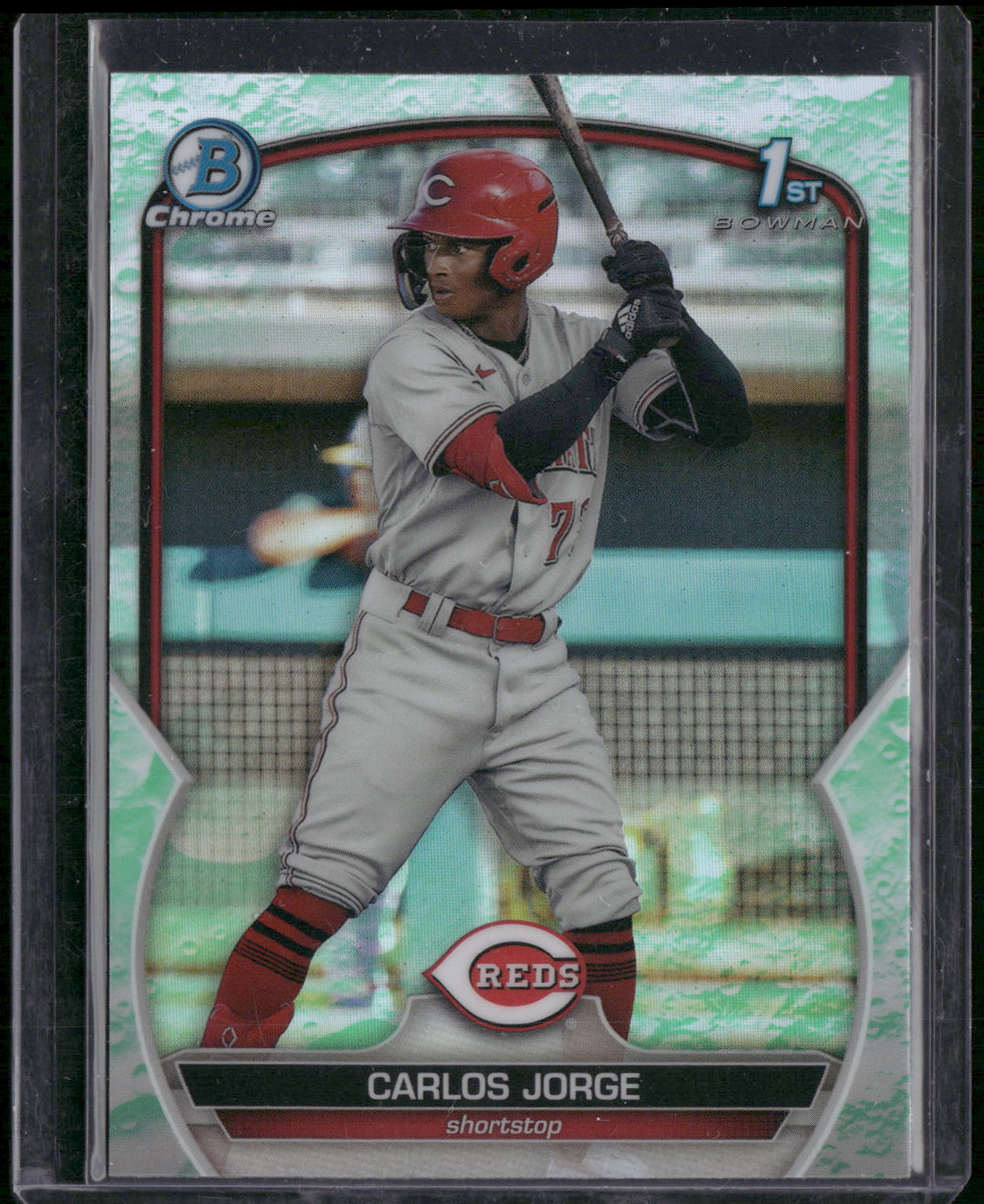 2023 Bowman #BCP-120 Carlos Jorge Chrome Prospects Lunar Glow Refractors