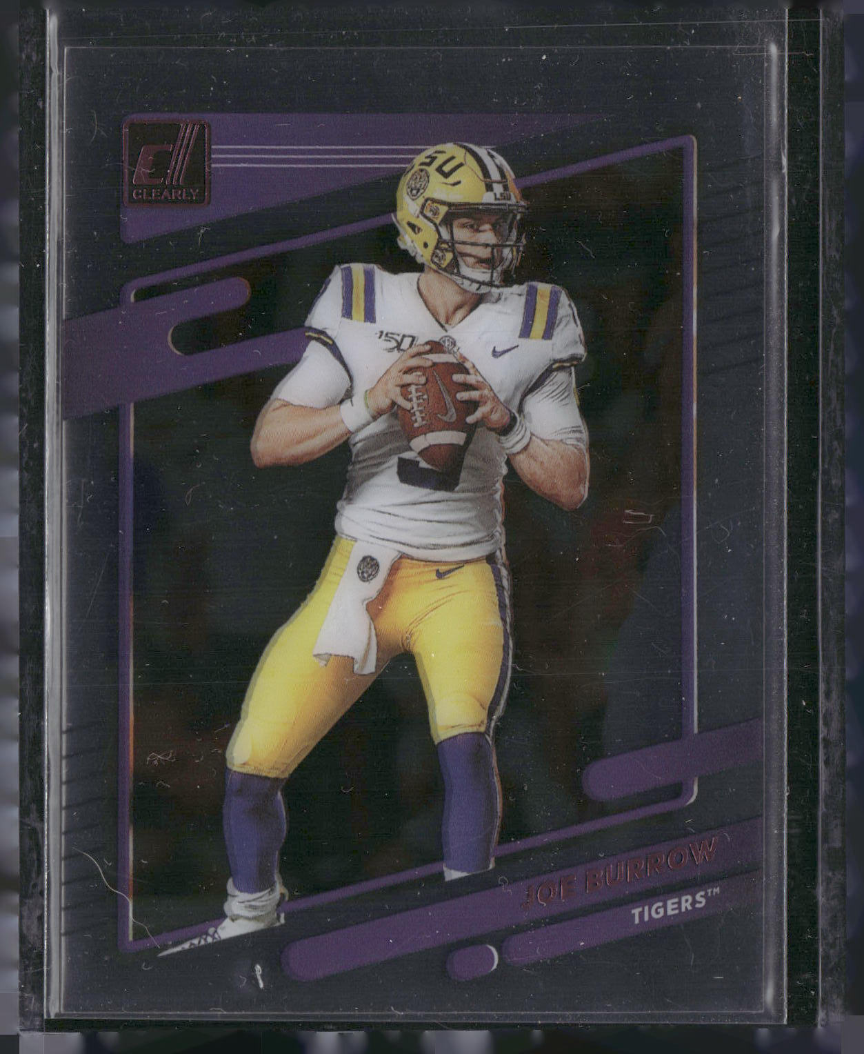 2023 Panini Chronicles Draft Picks #9 Joe Burrow Clearly Donruss Green