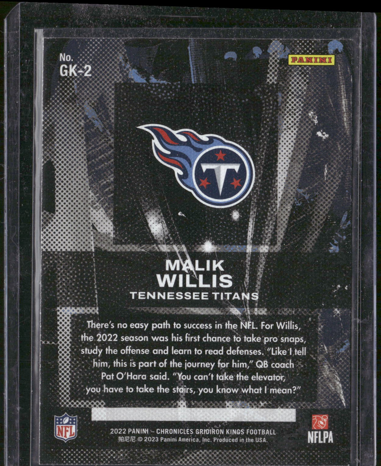 2022 Panini Chronicles #GK-2 Malik Willis Gridiron Kings