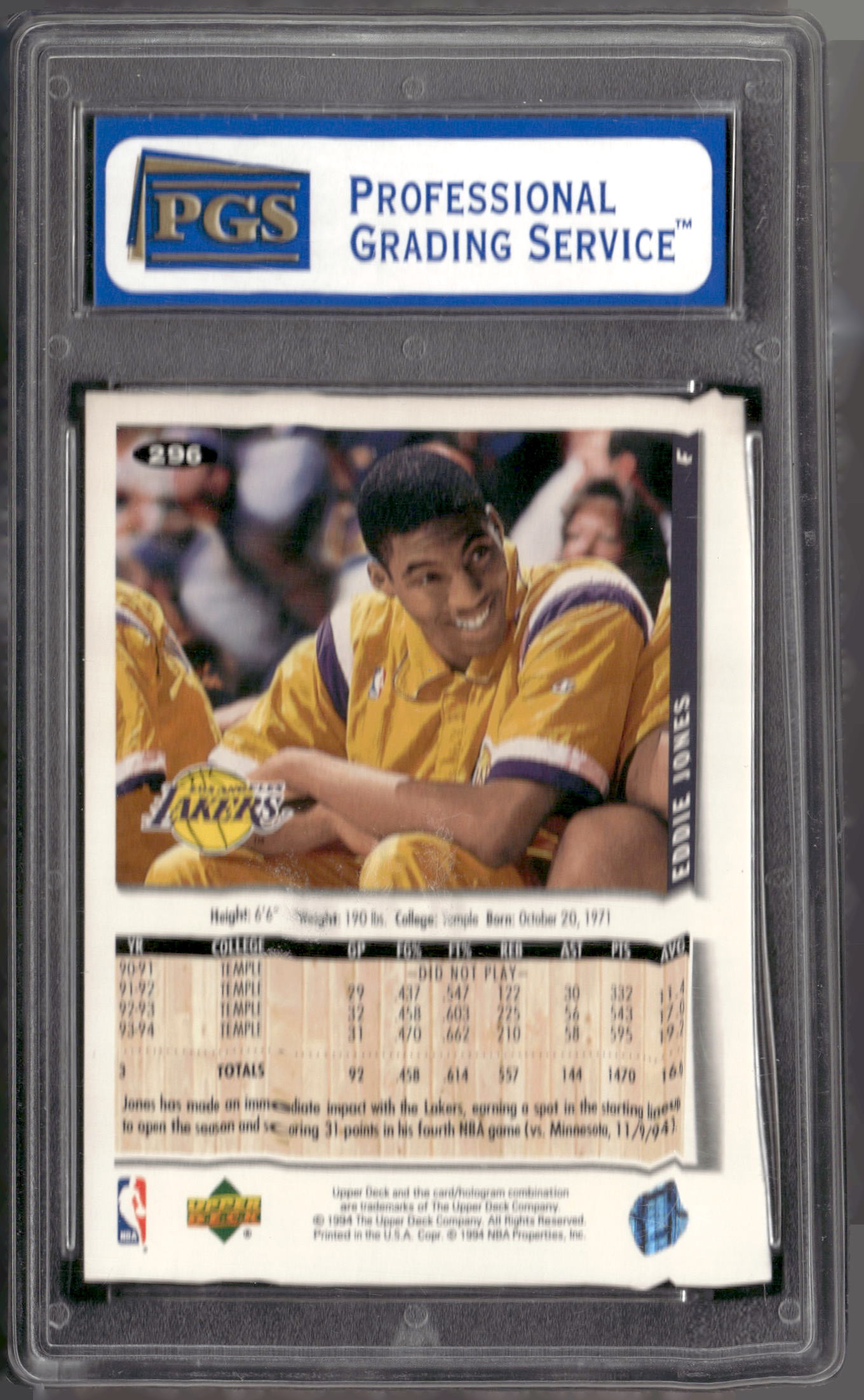 1994-95 Collector's Choice #296 Eddie Jones