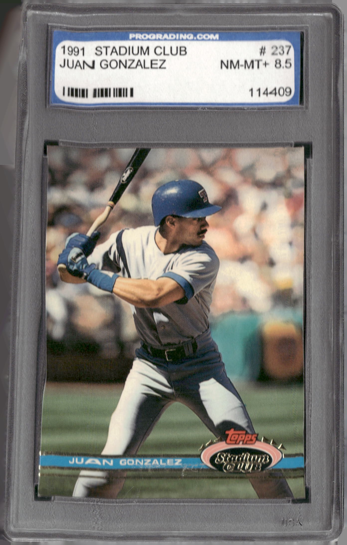 1991 Stadium Club #237 Juan Gonzalez