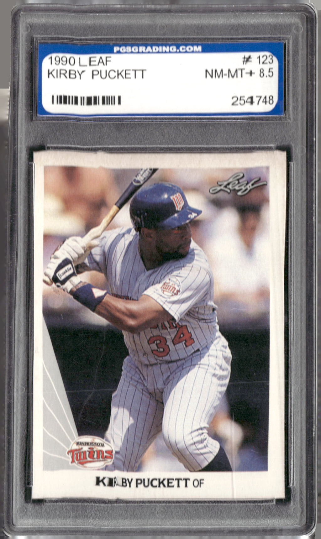 1990 Leaf #123 Kirby Puckett