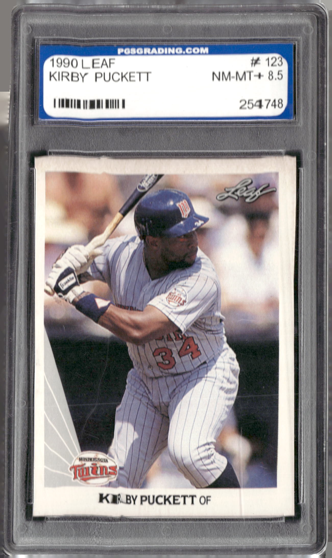 1990 Leaf #123 Kirby Puckett