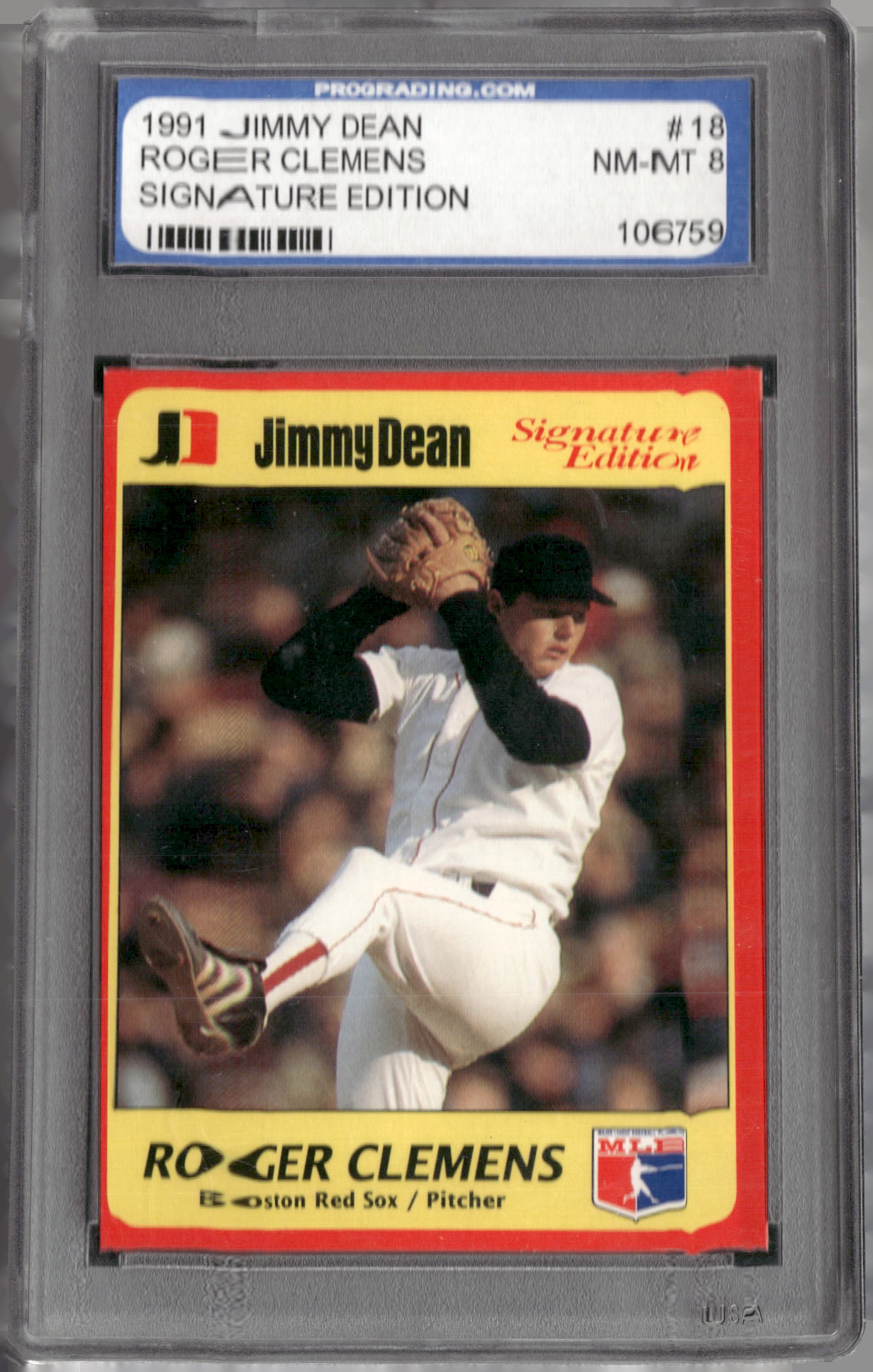1991 Jimmy Dean Signature Edition #18 Roger Clemens