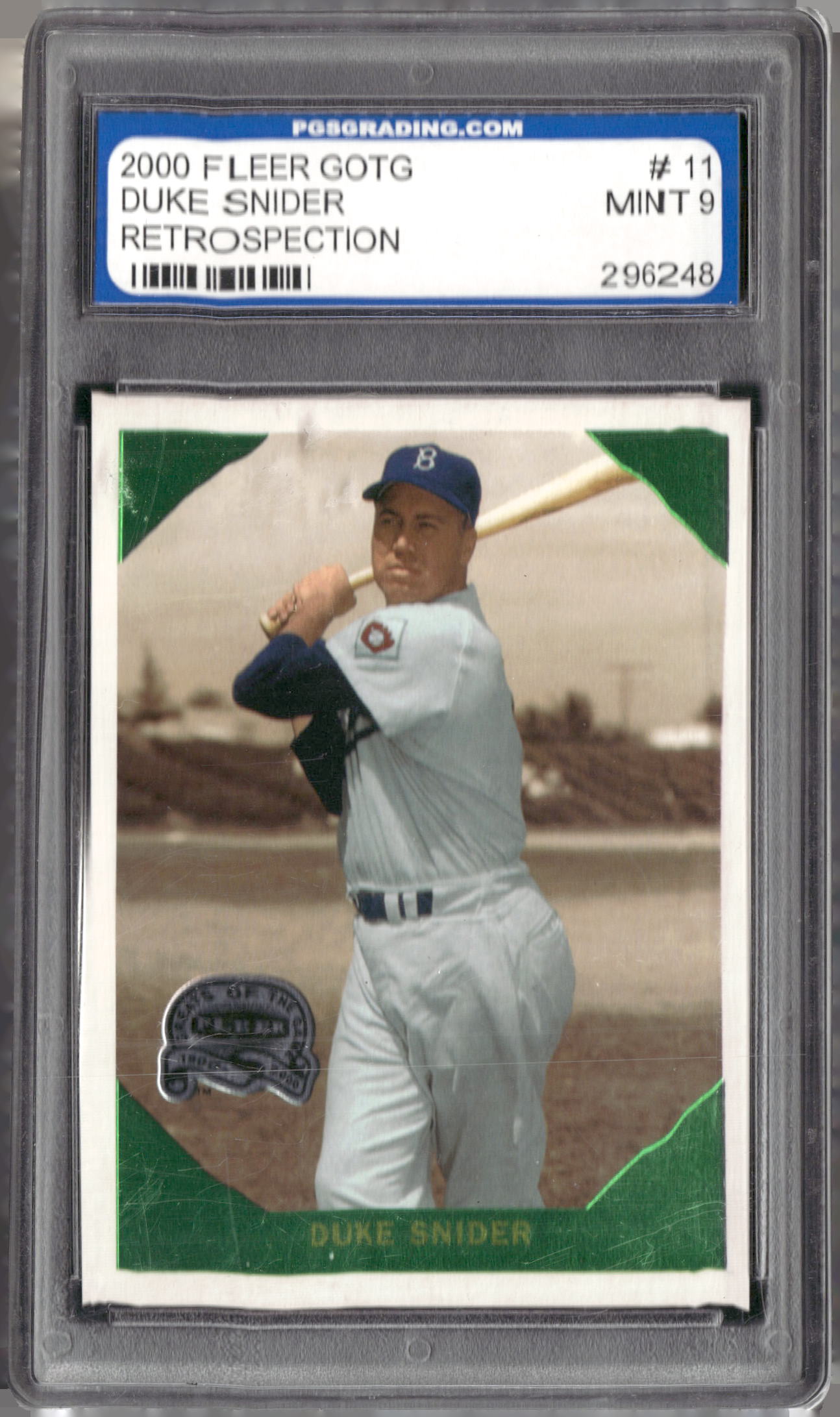 2000 Fleer Greats of the Game #11 Duke Snider Retrospection