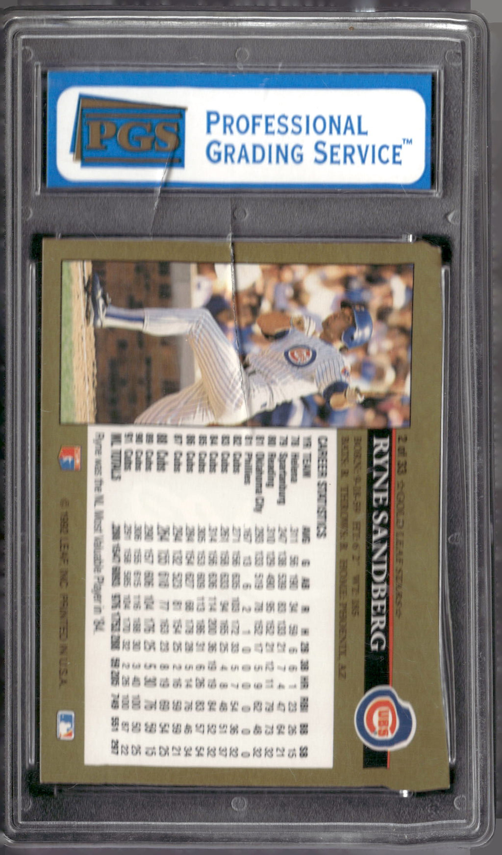1992 Donruss #2 Ryne Sandberg Gold Leaf Stars Previews