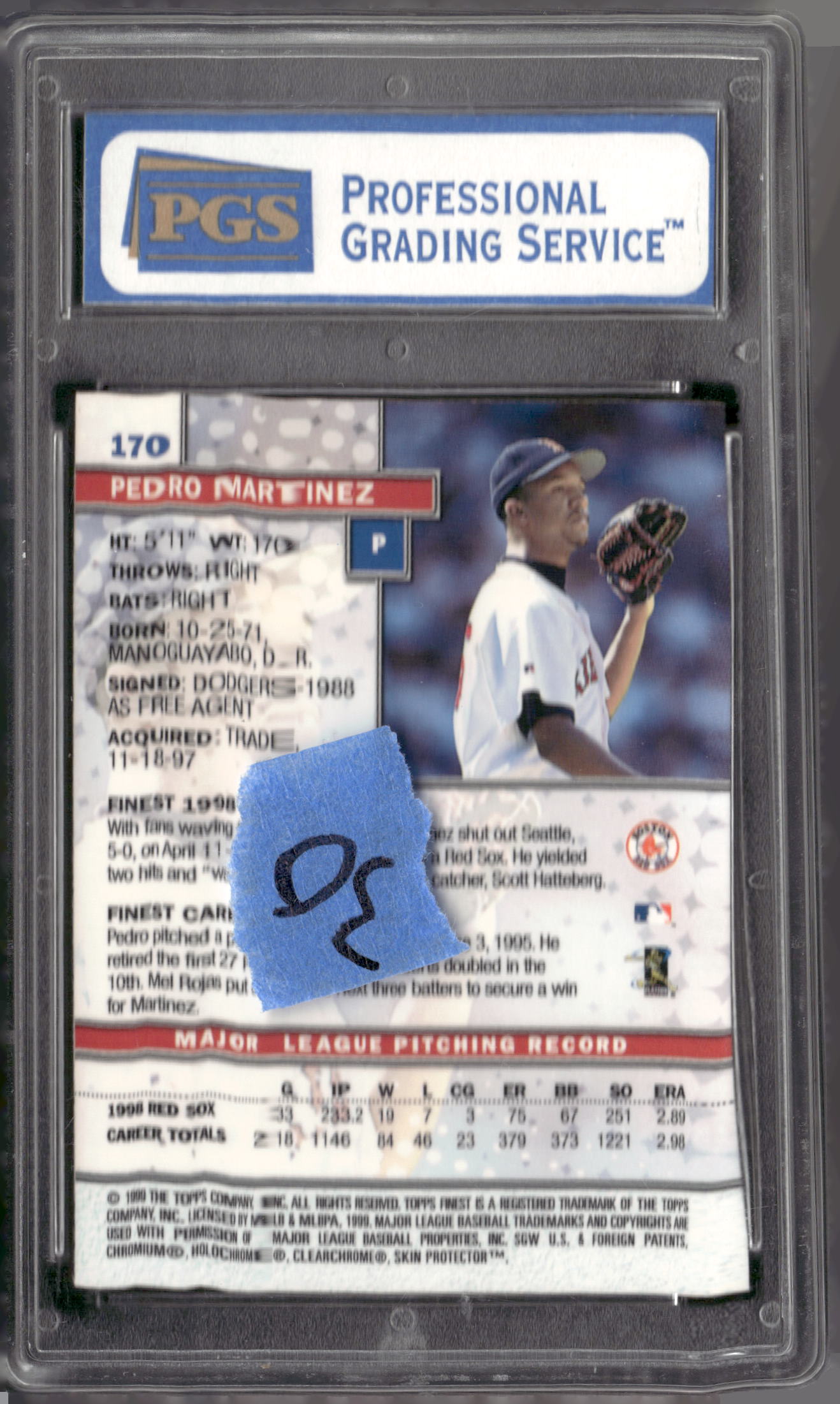 1999 Finest #170 Pedro Martinez