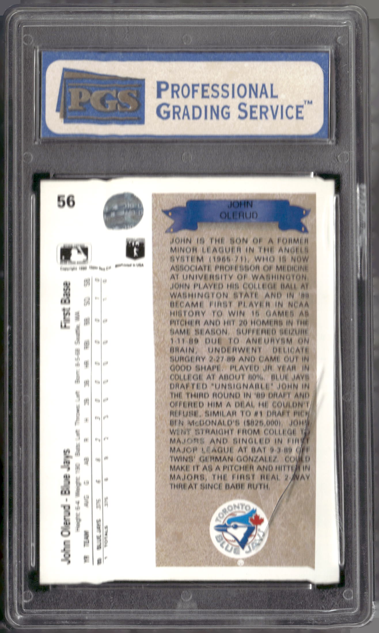 1990 Upper Deck #56 John Olerud