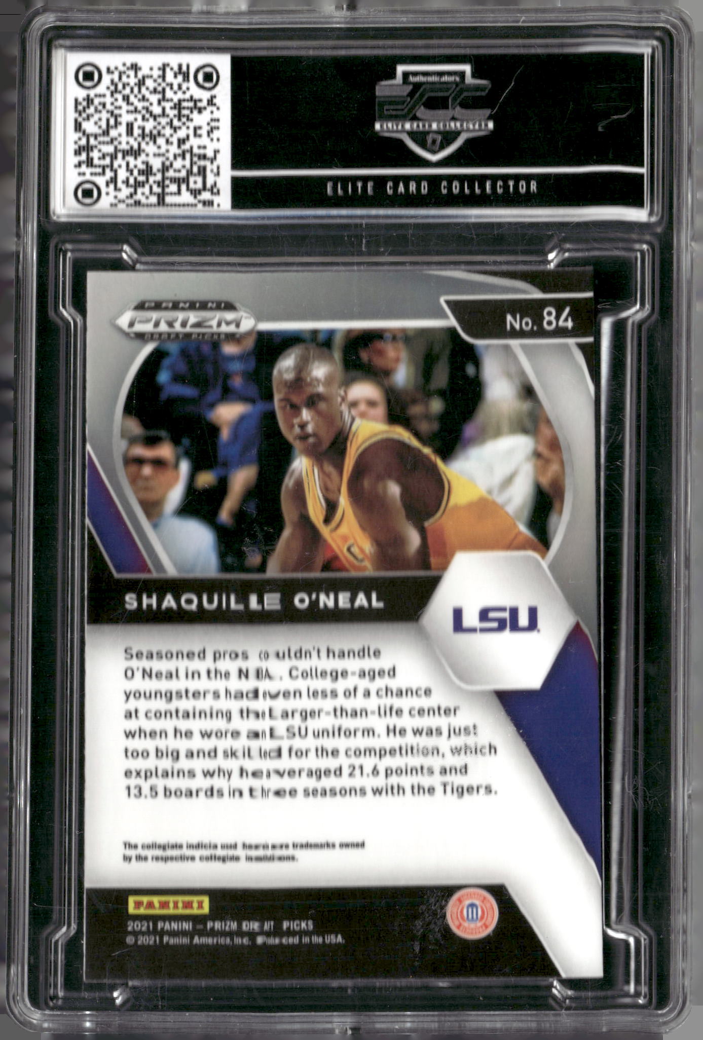 2021 Panini Prizm Draft Picks #84 Shaquille O'Neal