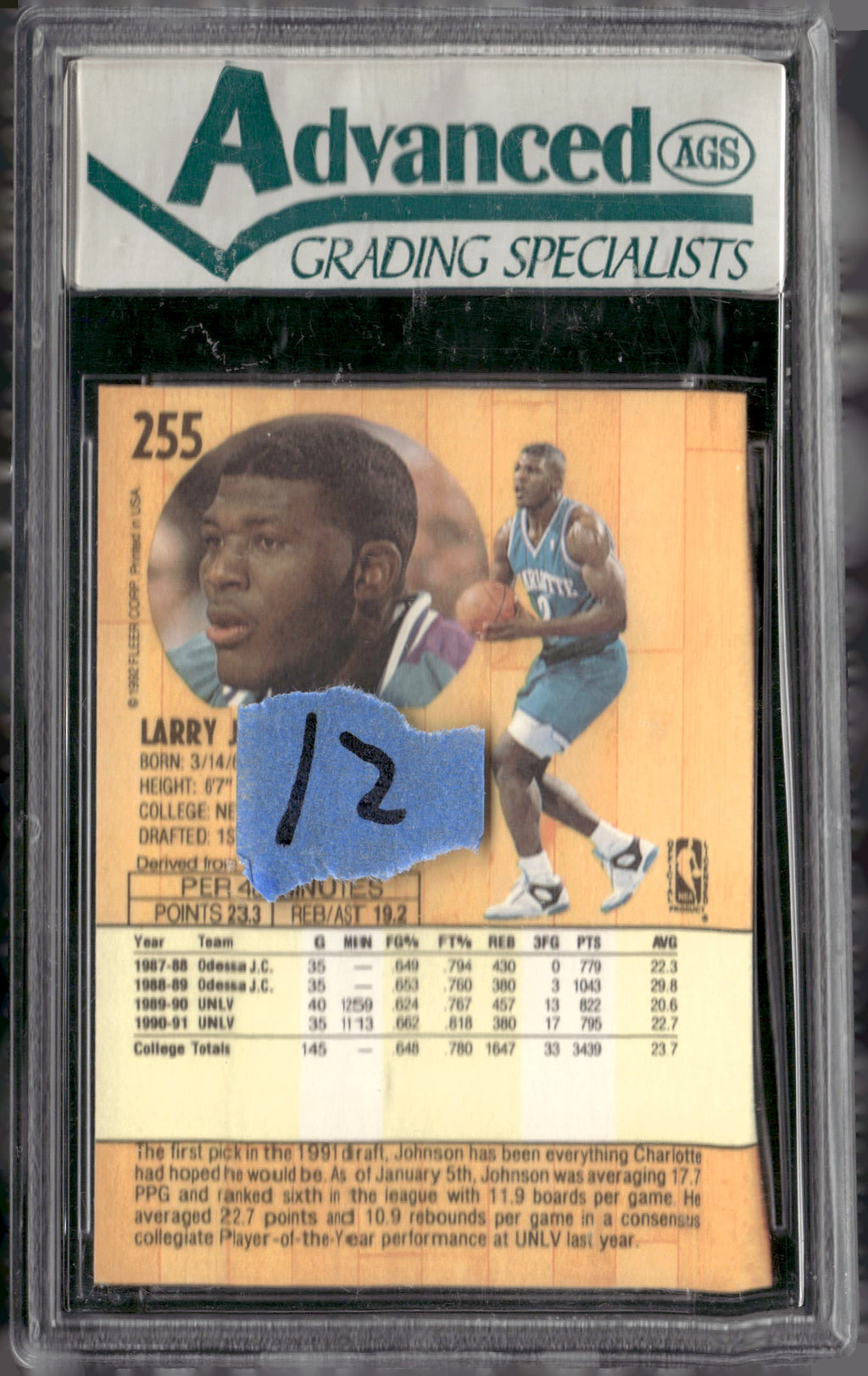 1991-92 Fleer #255 Larry Johnson