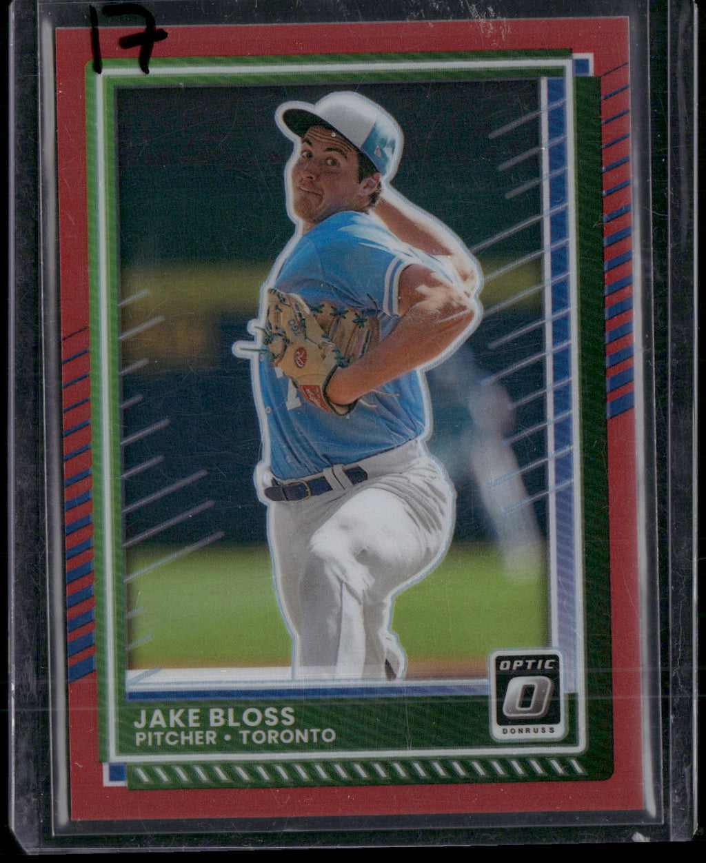 2025 Donruss #96 Jake Bloss Optic Pink Velocity #/79