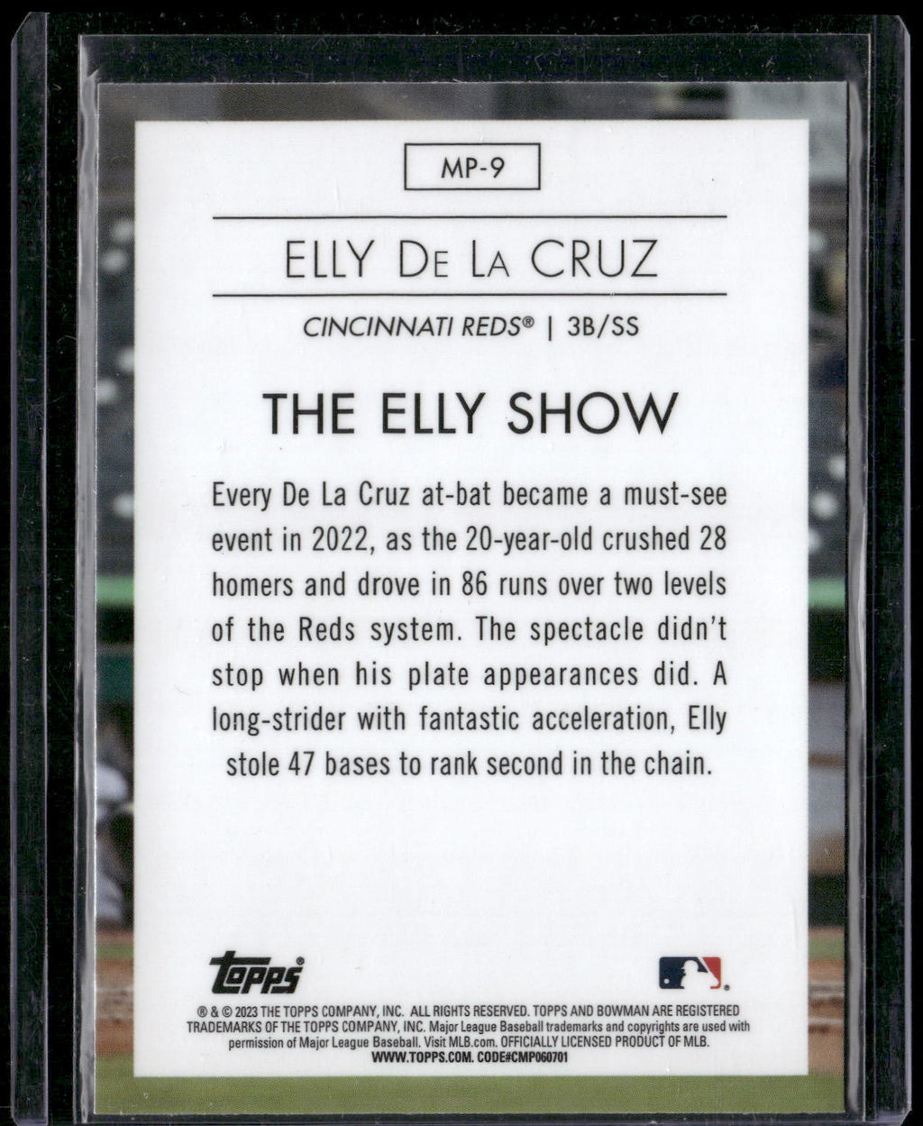 2023 Bowman #MP-9 Elly De La Cruz Modern Prospects