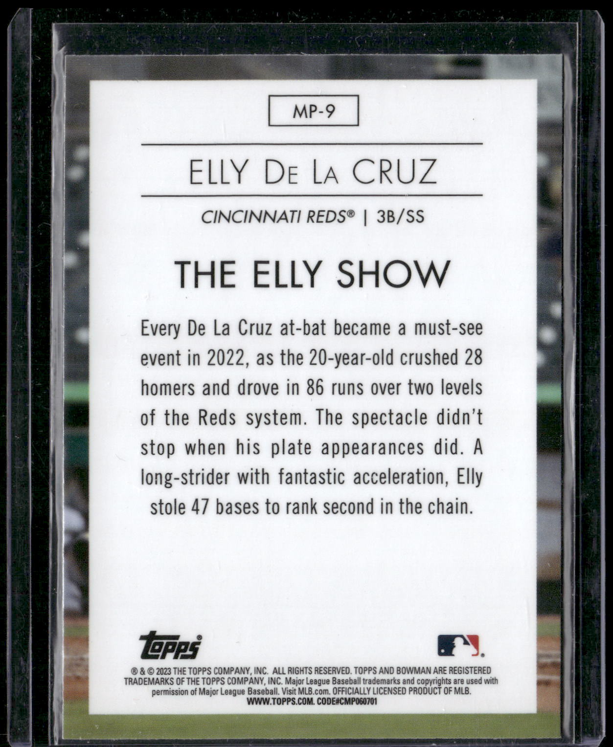 2023 Bowman #MP-9 Elly De La Cruz Modern Prospects