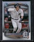 2025 Bowman Chrome #BCP-215 Justice Bigbie Prospects Refractor #/499