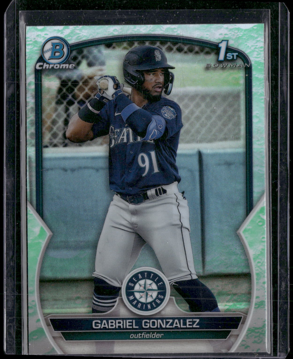2023 Bowman #BCP-133 Gabriel Gonzalez Chrome Prospects Lunar Glow Refractors