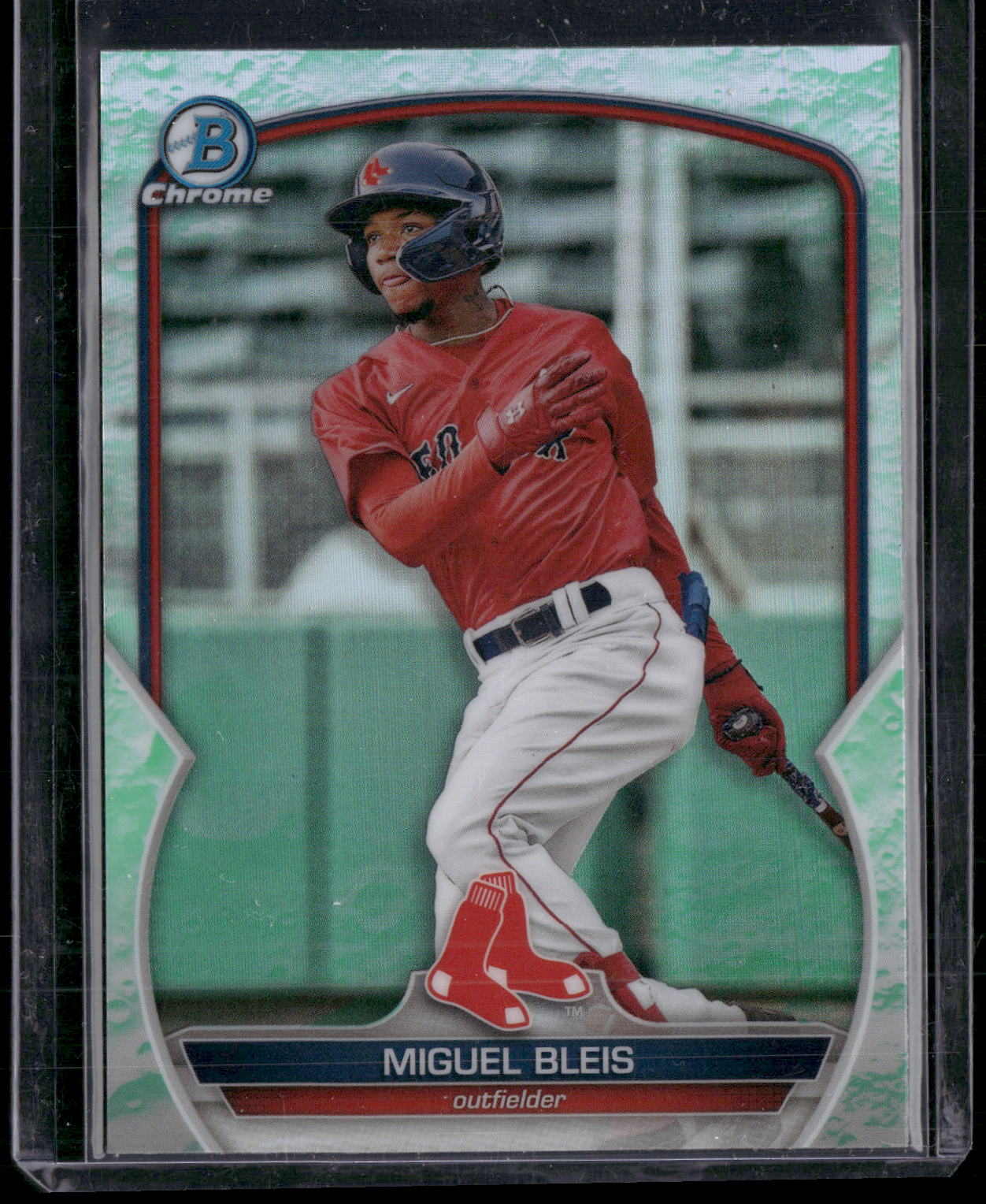 2023 Bowman #BCP-106 Miguel Bleis Chrome Prospects Lunar Glow Refractors