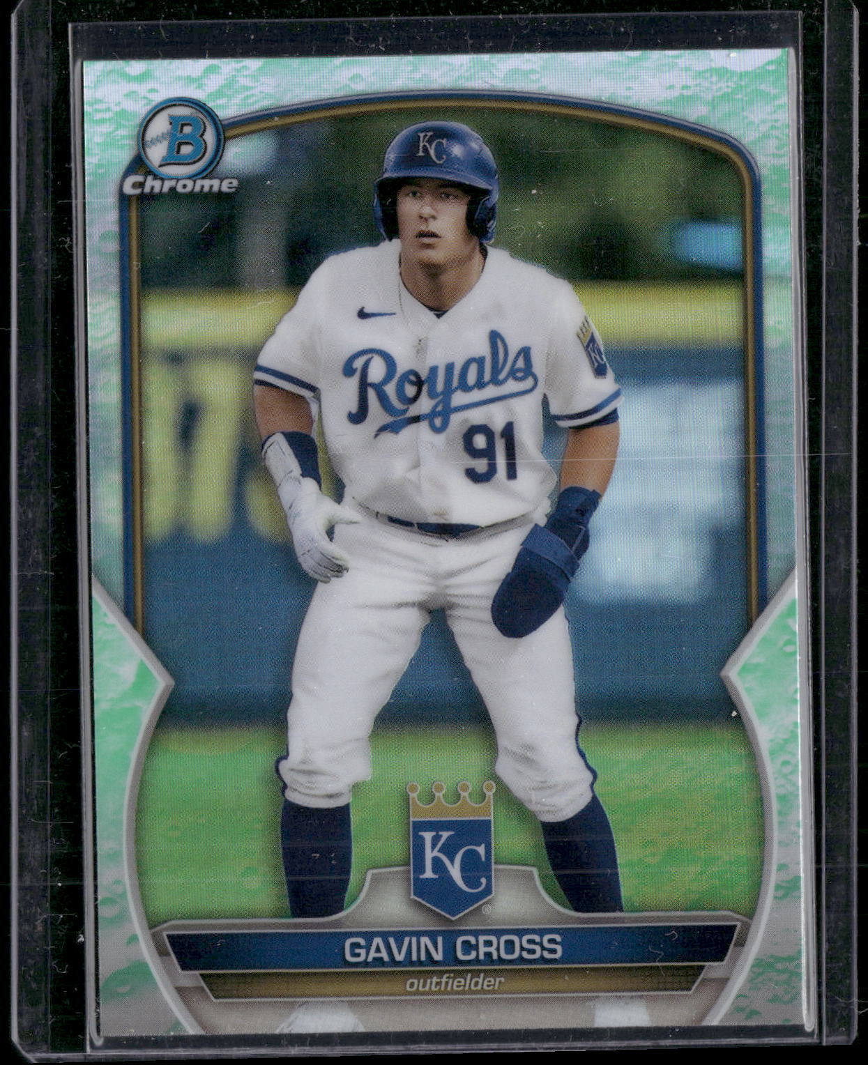 2023 Bowman #BCP-109 Gavin Cross Chrome Prospects Lunar Glow Refractors