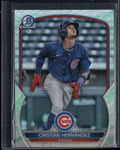 2023 Bowman #BCP-24 Cristian Hernández Chrome Prospects Lunar Glow Refractors
