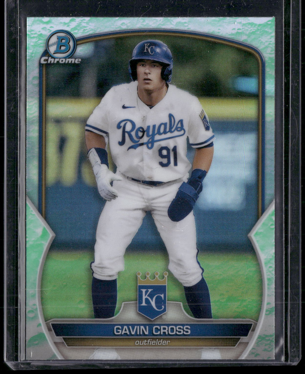 2023 Bowman #BCP-109 Gavin Cross Chrome Prospects Lunar Glow Refractors