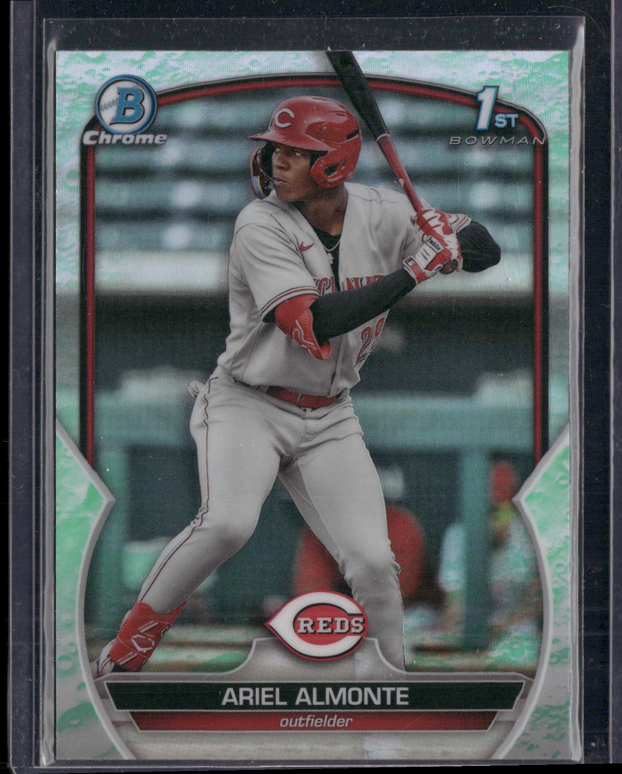 2023 Bowman #BCP-78 Ariel Almonte Chrome Prospects Lunar Glow Refractors