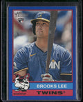 2025 Topps Heritage #63 Brooks Lee Dark Blue Border