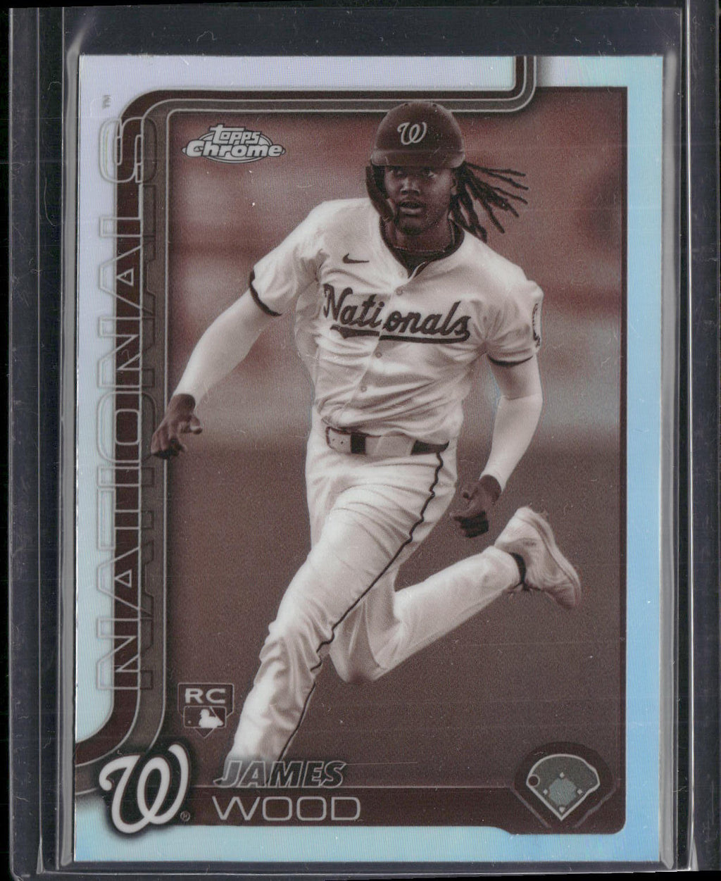 2025 Topps Chrome #132 James Wood Sepia Refractors