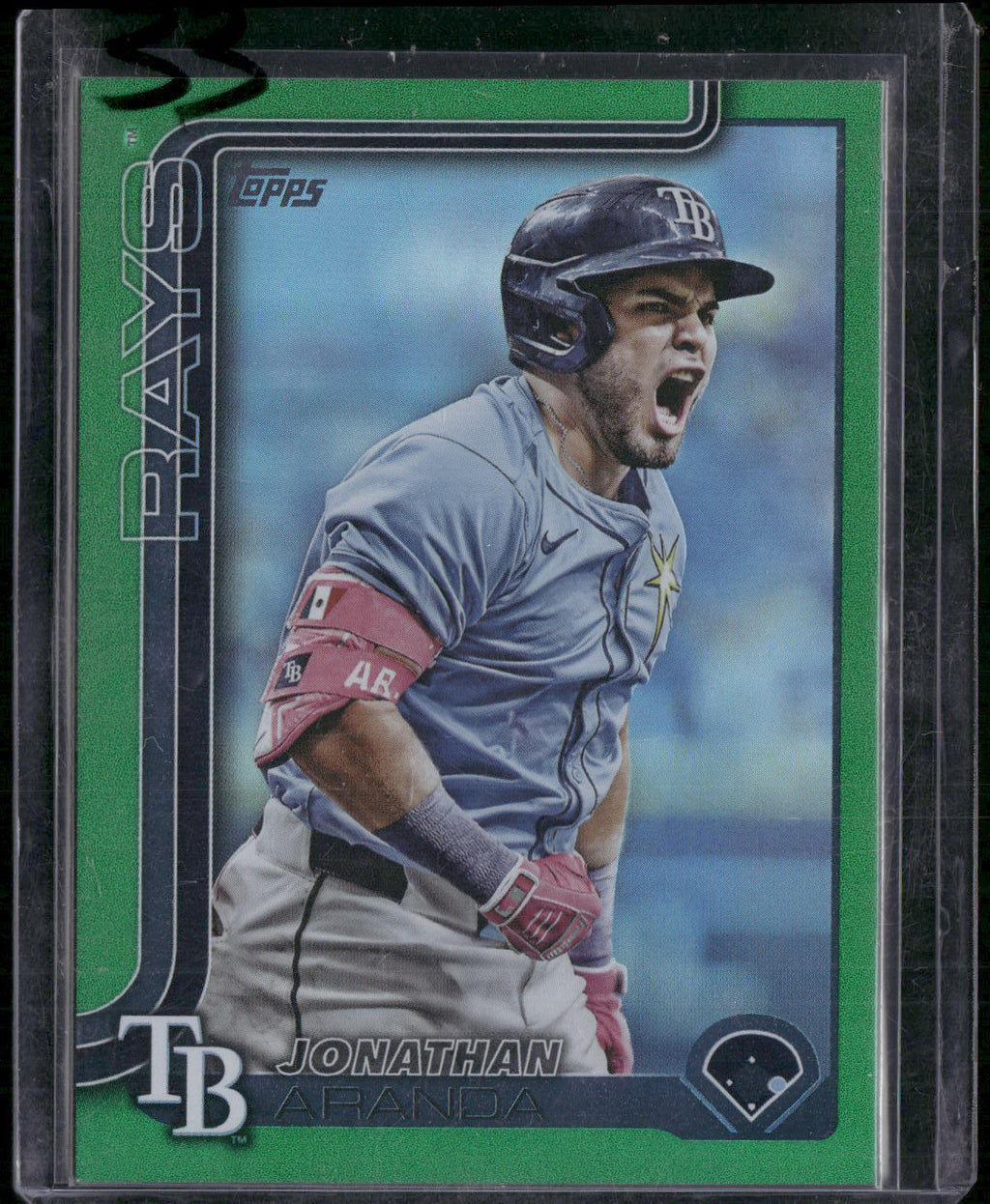 2025 Topps Chrome Update #USC68 Jonathan Aranda Green Refractors #/99