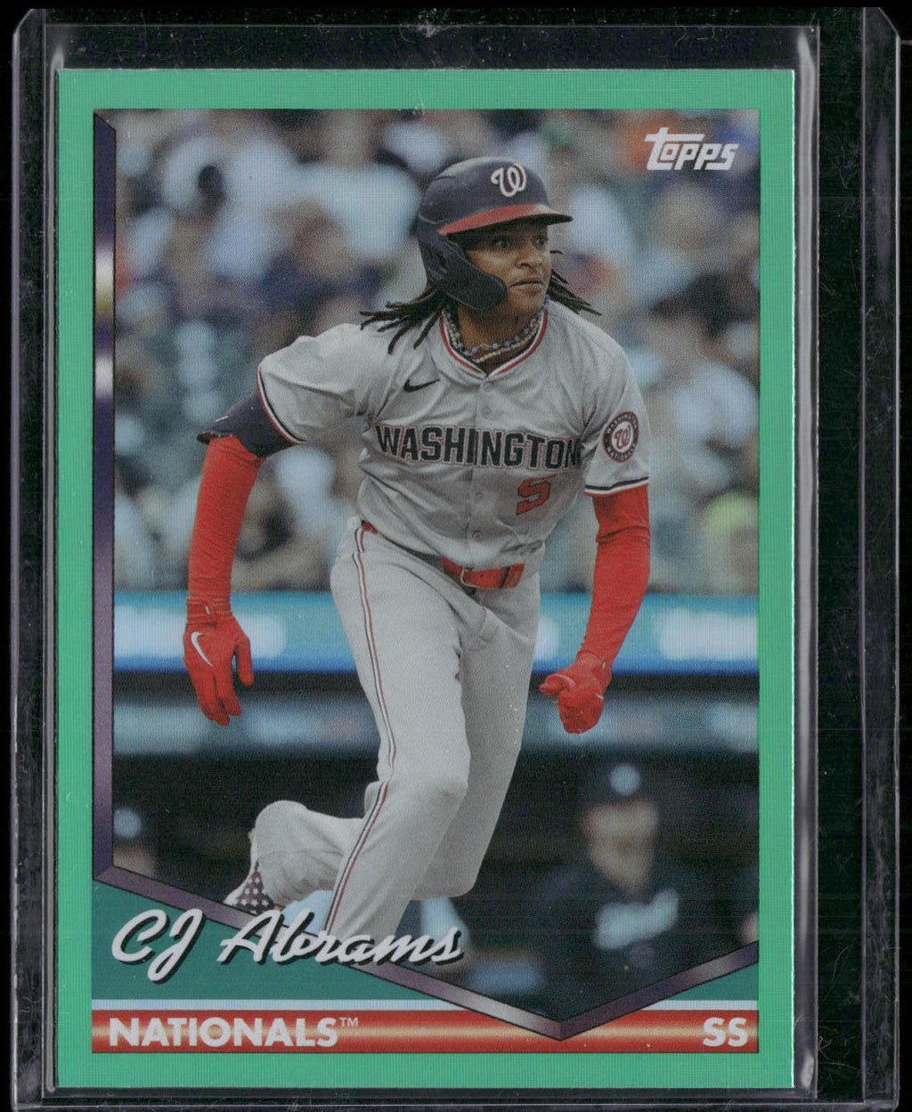 2024 Topps Archives #294 CJ Abrams Green Foilboard #/99