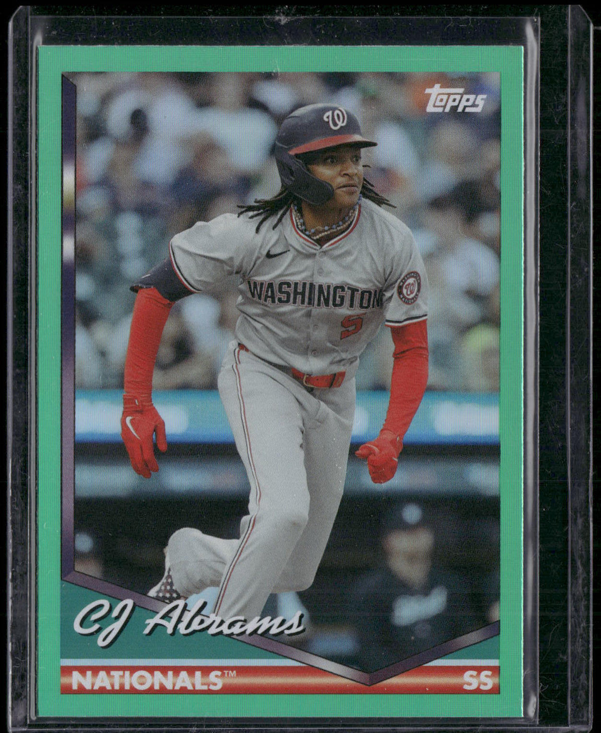 2024 Topps Archives #294 CJ Abrams Green Foilboard #/99