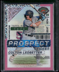 2024 Panini Prospect Edition #134 Colton Ledbetter Pink Velocity Holo #/79