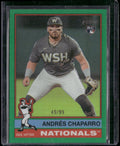 2025 Topps Heritage #418 Andrés Chaparro Chrome Green Refractor #/99