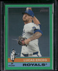 2025 Topps Heritage #62 Lucas Erceg Chrome Green Refractor #/99
