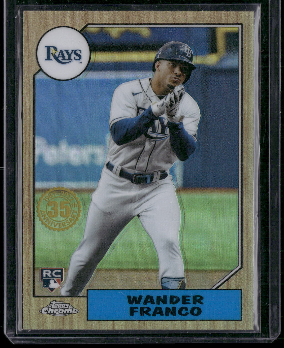 2022 Topps Chrome #87BC-13 Wander Franco 1987 Topps Baseball 35th Anniversary