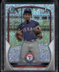 2023 Bowman Chrome #BCP-189 Sebastian Walcott Prospects Shimmer Refractor