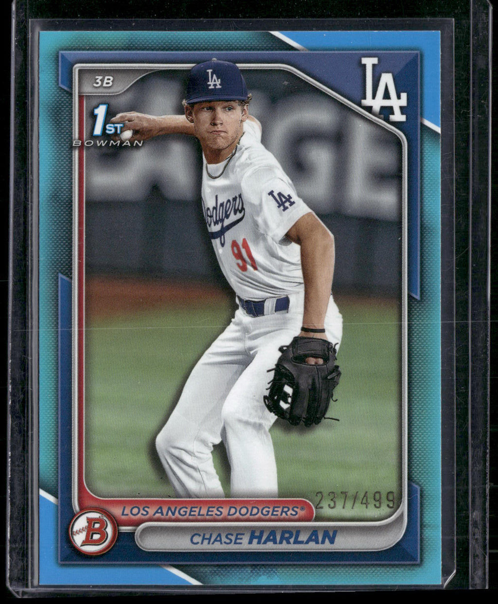 2024 Bowman Draft #BD-96 Chase Harlan Sky Blue #/499